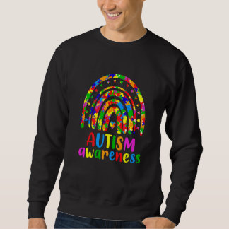 Sweatshirt Be Kind Men Women Rainbow Inspiration Autism Awa