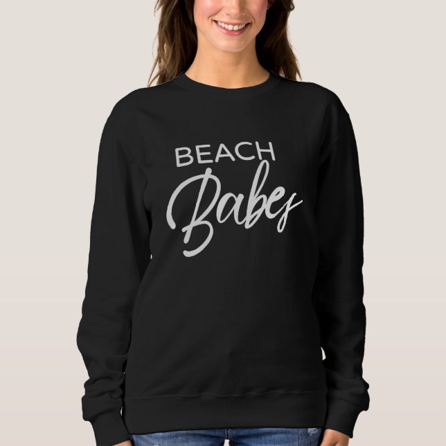 Sweatshirt Beach Babes Bachelorette fête de mariée Matchi (Devant)