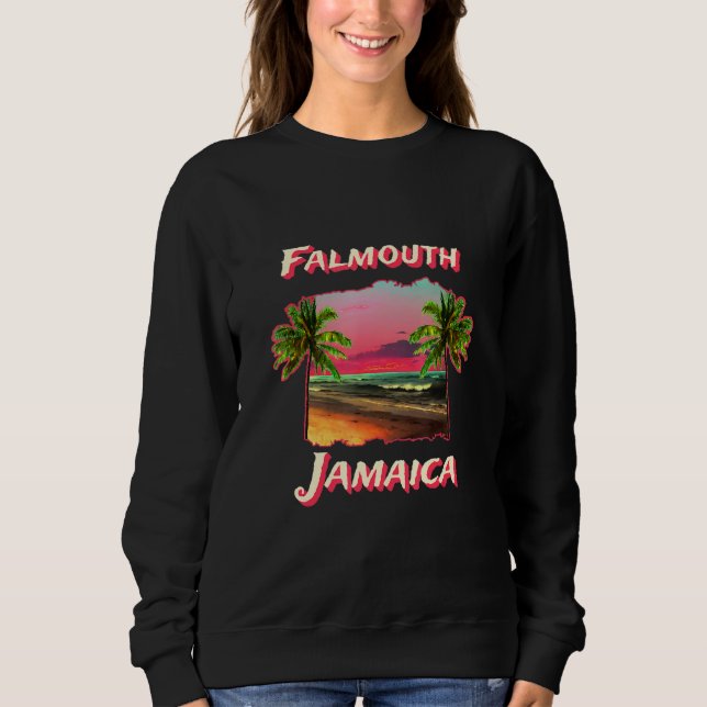 Sweatshirt Beaches Of Falmouth Jamaica (Devant)