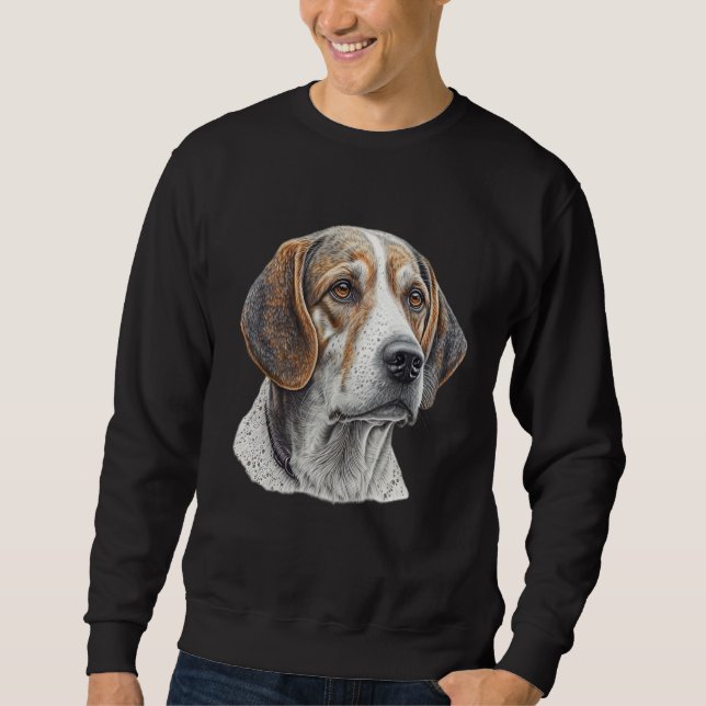 Sweatshirt Beagle Dog Lover Mom & Dad_1 (Devant)