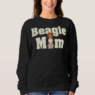 Sweatshirt Beagle Maman Chien Propriétaire Femme Mignonne Ani