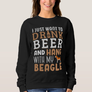 Sweatshirt Beagle Papa Drôle Fête des pères Amoureux des chie