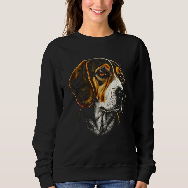 Sweatshirt Beagle Portrait For Dog Owners (Devant)