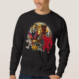 Sweatshirt Beagle Vampire Mummy Evil Witch Costume d'Hallowee