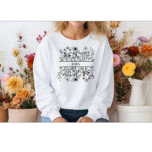 Sweatshirt Beau jardin botanique Fleur sauvage