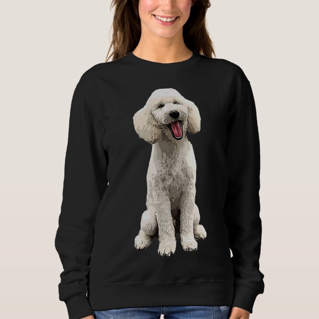 Sweatshirt Beauté blanche de caniche (Devant)
