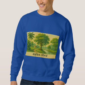 Sweatshirt Beauté de la nature - Paysage paisible du village