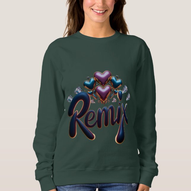Sweatshirt Beauté Remix  (Devant)