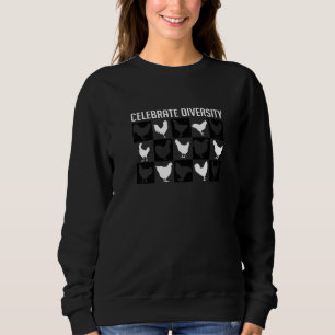 Sweatshirt Beaux Poulets Beaucoup de différentes races de pou