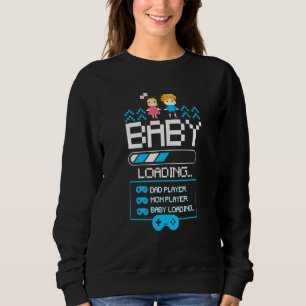 Sweatshirt Bébé Chargement de grossesse Faire-part Maman Papa