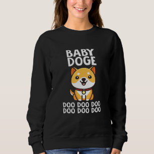 Sweatshirt Bébé Doge Doo Doo Dogecoin Lune Crypto Dogecoin
