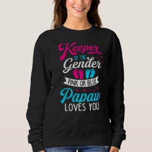 Sweatshirt Bébé Genre Révéler Douche Rose ou bleu Papaw Aimer