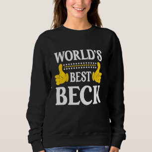 Sweatshirt Beck Nom de famille Funny Team Famille Nom de fami