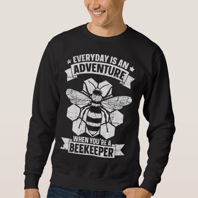 Sweatshirt Beekeeping Honey Farmer Bees Beginner Beekeeper 3 (Devant)
