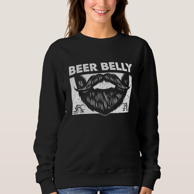 Sweatshirt Beer Belly Daddy Lifestyle Dad Habits Beer  Drinki (Devant)