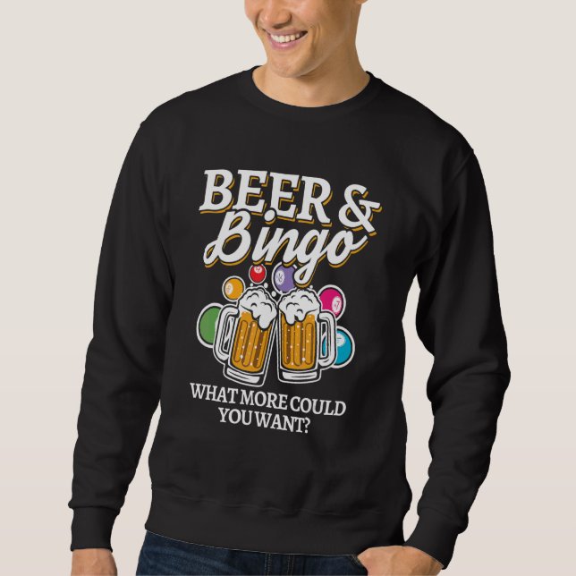Sweatshirt Beer & Bingo  lucky gambling (Devant)