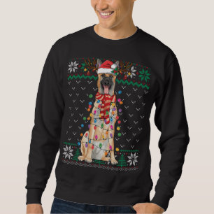 Sweatshirt Belge Malinois Noël Douille moche Drôle Chien drôl
