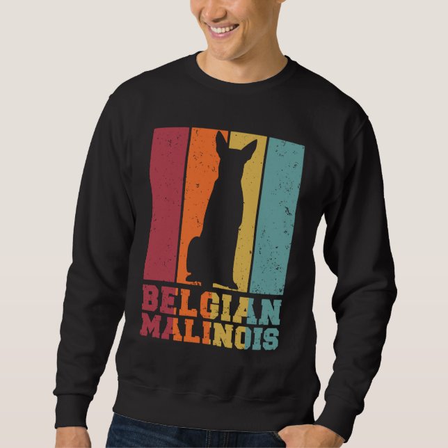 Sweatshirt Belgian Malinois Vintage (Devant)