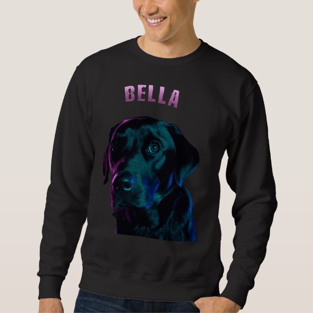 Sweatshirt Bella Black Labrador (Devant)