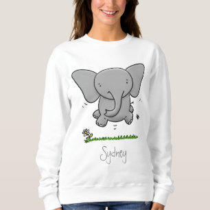 Sweatshirt Belle adorable dessin d'éléphant bébé