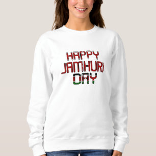 Sweatshirt Belle Black Red Green Décontracté Kenya Jamhuri Da