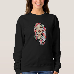 Sweatshirt Belle Palestinienne Avec Calligraphe Arabe
