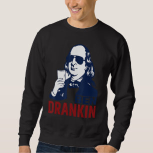 Sweatshirt Ben Drankin 4 juillet Benjamin Franklin Hommes Fem