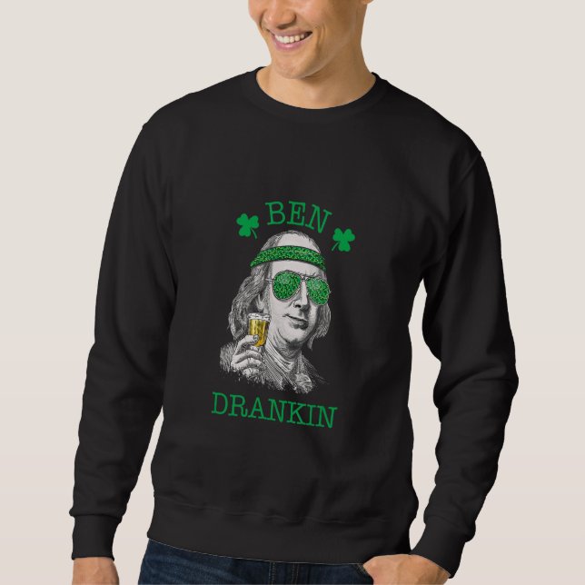 Sweatshirt Ben Drankin Lucky Jour de la Saint Patrick (Devant)