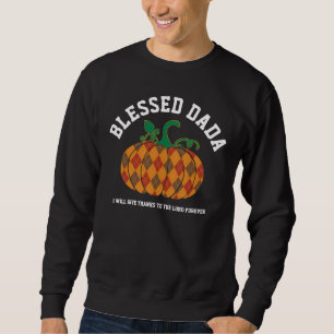 Sweatshirt BÉNÉFICIÉ DADA Plaid Citrouille Thanksgiving Fall