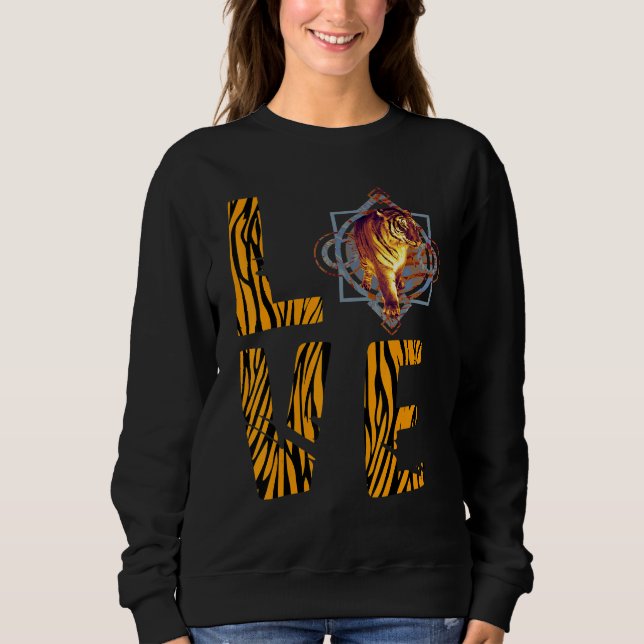 Sweatshirt Bengal Tiger Lover Love African Safari Animal Wild (Devant)