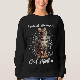Sweatshirt Bengale Chats FIER BENGAL CAT MOM Bengale Chat mam