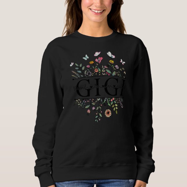 Sweatshirt Béni d'être appelé la Fête des mères de Gigi Flora (Devant)