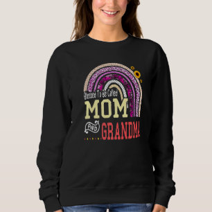 Sweatshirt Béni d'être appelé maman et grand-mère Fête des mè