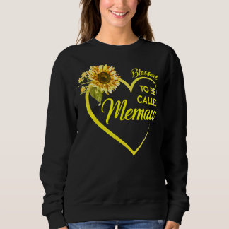 Sweatshirt Béni D'Être Appelé Mémaw Sunflower