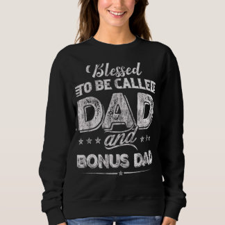 Sweatshirt Béni d'être appelé papa et bonus papa père D