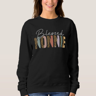 Sweatshirt Béni Nonnie Cute Empreinte de léopard