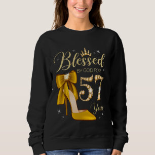 Sweatshirt Béni Par Dieu Pour 57 Ans 57e Anniversaire Woma