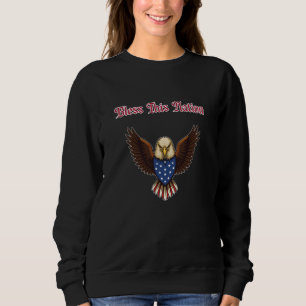 Sweatshirt Bénis Cette Nation Prière Patriotique Américaine F