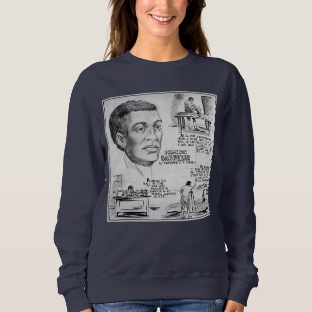 Sweatshirt Benjamin Banneker : Black Scientist & Revolutionar (Devant)
