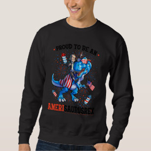 Sweatshirt Benjamin Franklin 4 juillet Dino Boys Hommes Améri