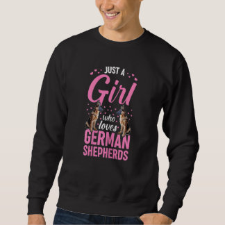 Sweatshirt Berger Allemand Juste Une Fille Qui Aime Le Chep A