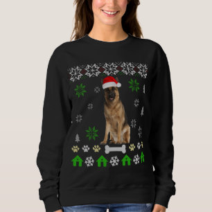 Sweatshirt Berger allemand laid Chien de Noël allemand berger