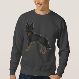 Sweatshirt Berger allemand noir noir Brown Chien GSD noir