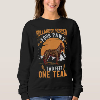 Sweatshirt Berger Hollandais quatre pattes deux pieds une équ
