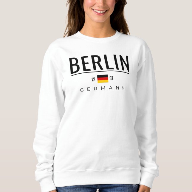 Sweatshirt Berlin Allemagne Est. 1237 (Devant)
