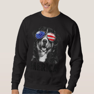Sweatshirt Bernese Mountain Dog 4 juillet Merica Hommes Améri