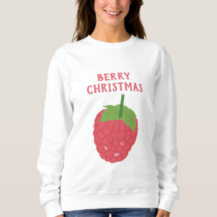 Sweatshirt Berry Christmas Raspberry Fruit Design