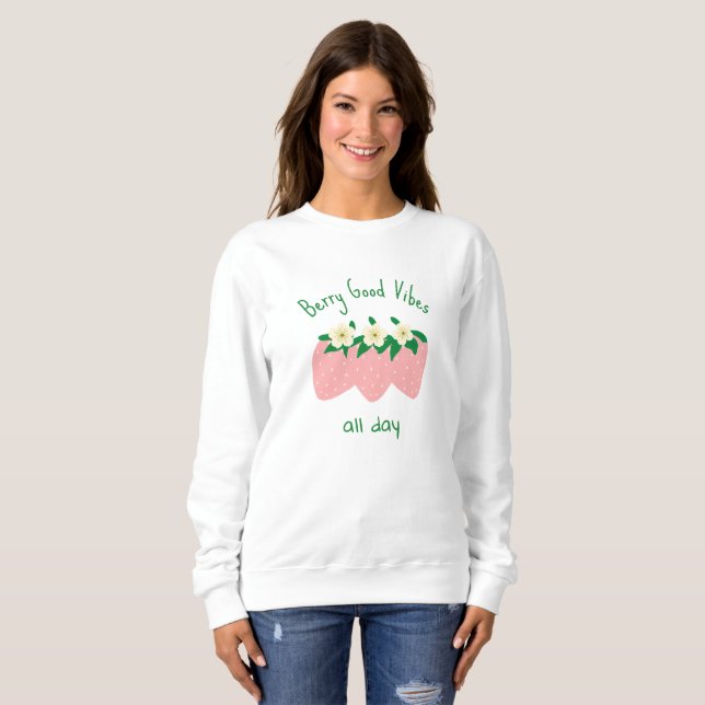 Sweatshirt Berry Good Vibes All Day (Devant entier)