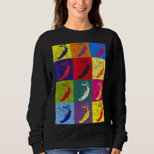 Sweatshirt Berry rouge Nourriture d'été Pop Art fraise 1