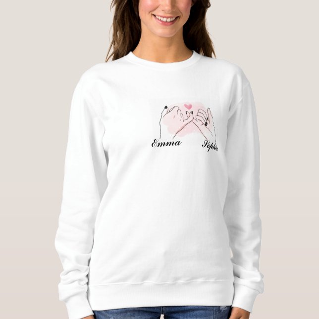 Sweatshirt Besoins personnalisés Sweatshirt, Cadeau Best Frie (Devant)